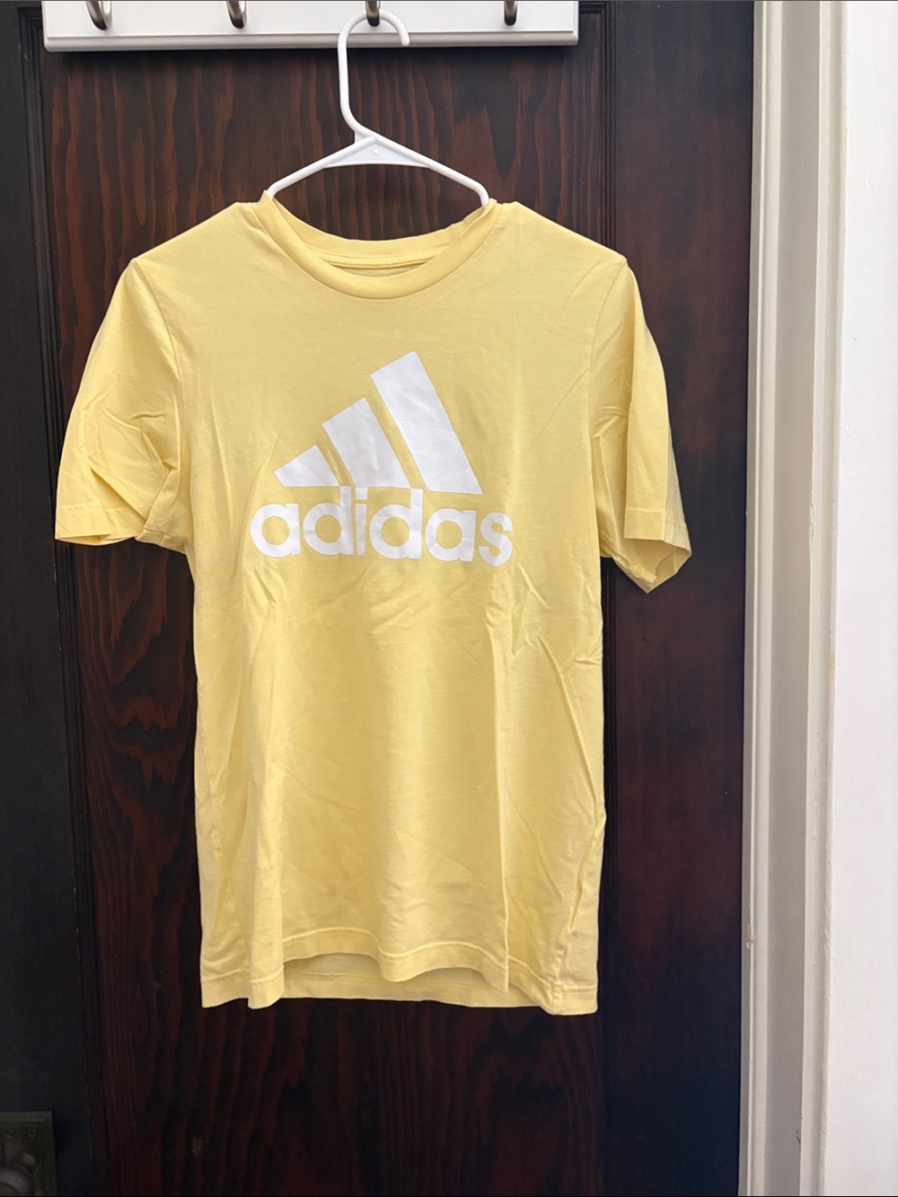 adidas Yellow Tee with White Logo